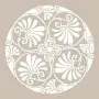 Yaprak Model YB68 22x22 Yuvarlak Seri Stencil
