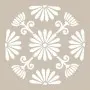 Çiçek Model YB69 22x22 Yuvarlak Seri Stencil