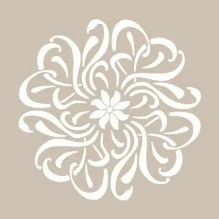 Çiçek Model YB70 22x22 Yuvarlak Seri Stencil