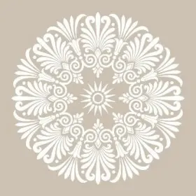Mandala Model YB71 22x22 Yuvarlak Seri Stencil