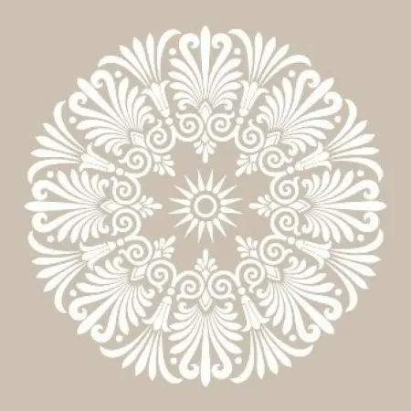 Mandala Model YB71 22x22 Yuvarlak Seri Stencil