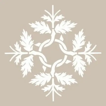 Leaf Model YB73 22x22 Round Series Stencil