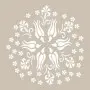 Tulip Model YB79 22x22 Round Series Stencil