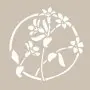 Flower Model YB38 22x22 Round Series Stencil