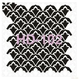 Geometrik Model HD102 Home Dekor 45x45 Stencil
