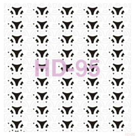 Geometrik Model HD95 Home Dekor 45x45 Stencil