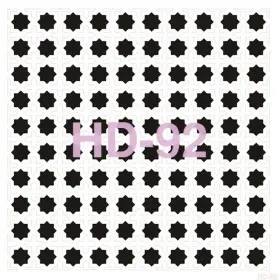 Geometrik Model HD92 Home Dekor 45x45 Stencil