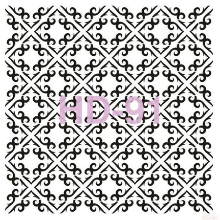 Geometrik Model HD91 Home Dekor 45x45 Stencil