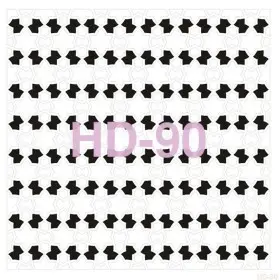 Geometrik Model HD90 Home Dekor 45x45 Stencil