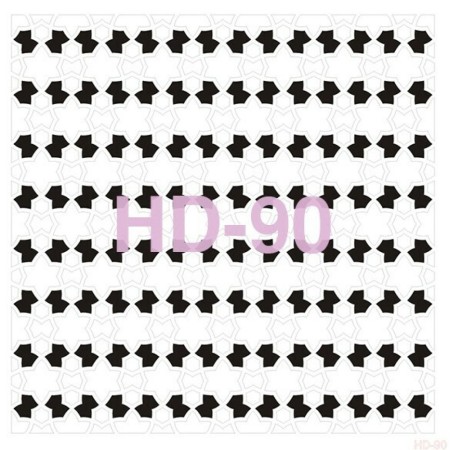 Geometrik Model HD90 Home Dekor 45x45 Stencil