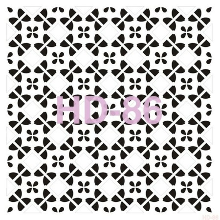 Geometrik Model HD86 Home Dekor 45x45 Stencil