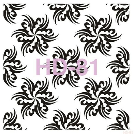 Çiçek Model HD81 Home Dekor 45x45 Stencil