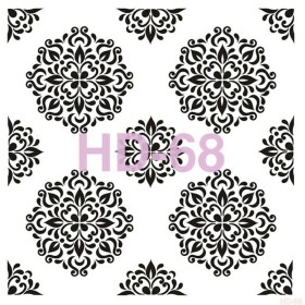 Çiçek Model HD68 Home Dekor 45x45 Stencil
