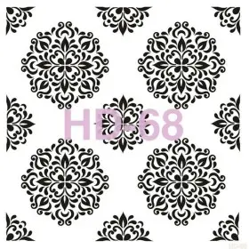 Çiçek Model HD68 Home Dekor 45x45 Stencil