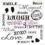 Text Model HD55 Home Decor 45x45 Stencil