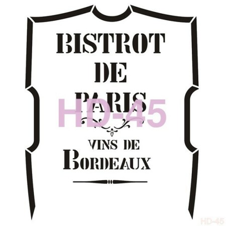 Text Model HD45 Home Decor 45x45 Stencil