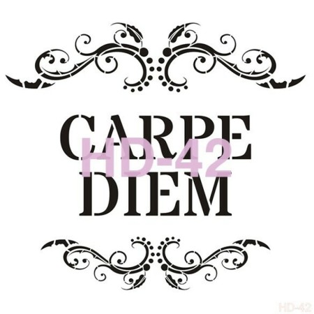 Text Model HD42 Home Decor 45x45 Stencil