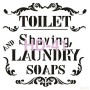Text Model HD41 Home Decor 45x45 Stencil