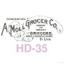 Text Model HD35 Home Decor 45x45 Stencil