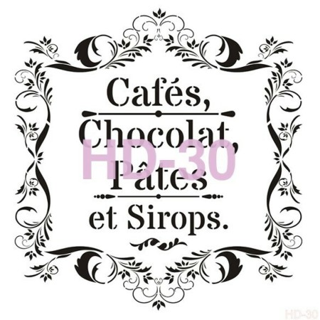 Text Model HD30 Home Decor 45x45 Stencil