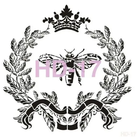 Bee Model HD17 Home Decor 45x45 Stencil