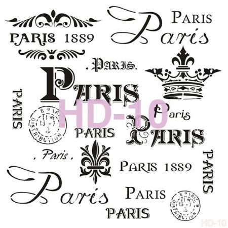 Text Model HD10 Home Decor 45x45 Stencil