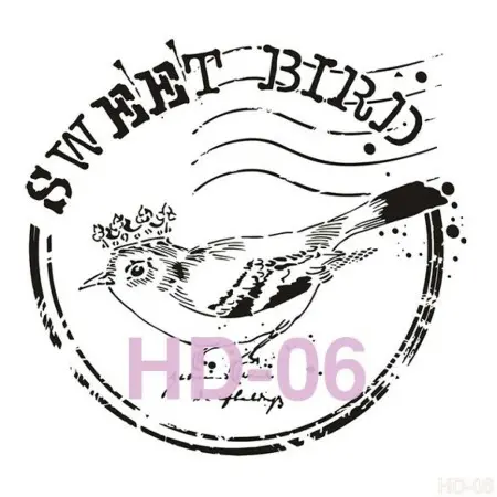 Bird Model HD06 Home Decor 45x45 Stencil
