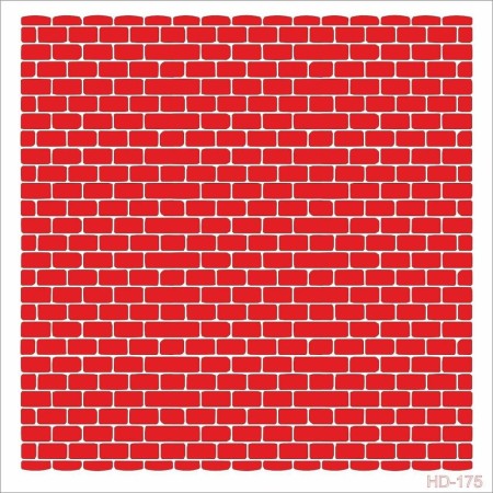 HD175 Taş Duvar Stencil 45x45cm