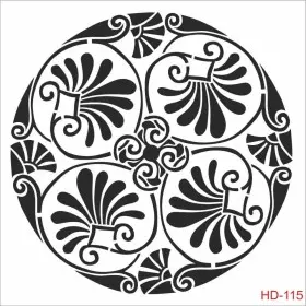 Yaprak Model HD115 Home Dekor 45x45 Stencil