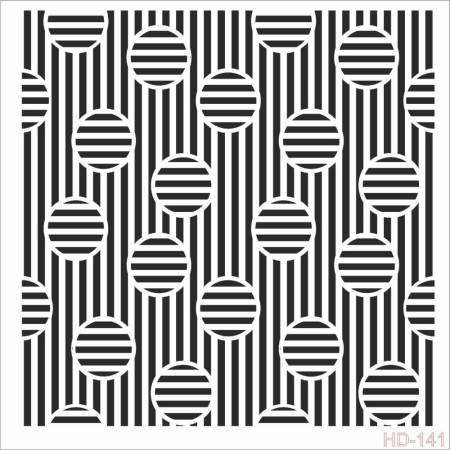 Dama Model HD141 Home Decor 45x45 Stencil