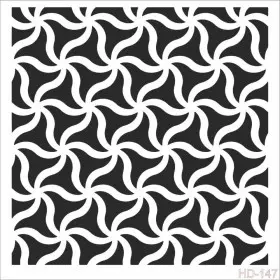 Geometrik Model HD147 Home Dekor 45x45 Stencil