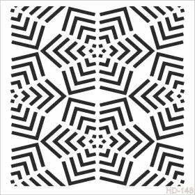 Geometrik Model HD148 Home Dekor 45x45 Stencil