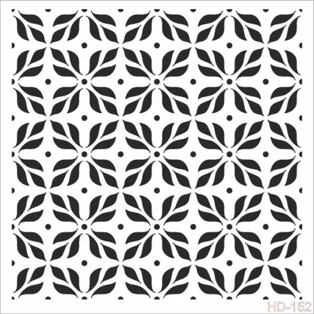 Geometrik Model HD152 Home Dekor 45x45 Stencil