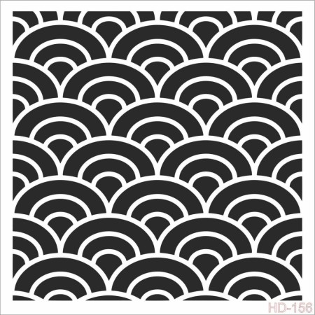 Geometrik Model HD156 Home Dekor 45x45 Stencil