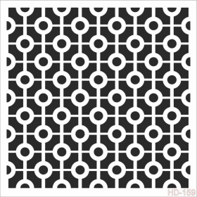 Geometrik Model HD159 Home Dekor 45x45 Stencil