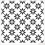 Flower Model HD173 Home Decor 45x45 Stencil