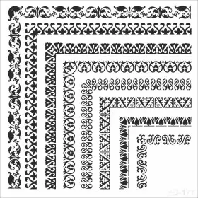 Bordür Model HD177 Home Dekor 45x45 Stencil