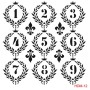 Rakam Model HDM12 Home Dekor 25x25 Stencil