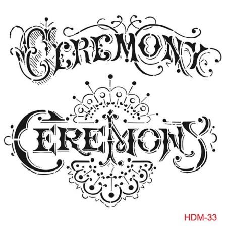 Yazı Model HDM33 Home Dekor 25x25 Stencil