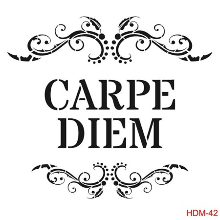 Text Model HDM42 Home Decor 25x25 Stencil