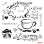 Kafe Model HDM47 Home Dekor 25x25 Stencil
