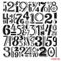Rakam Model HDM58 Home Dekor 25x25 Stencil