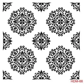 Çiçek Model HDM68 Home Dekor 25x25 Stencil