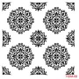 Çiçek Model HDM68 Home Dekor 25x25 Stencil