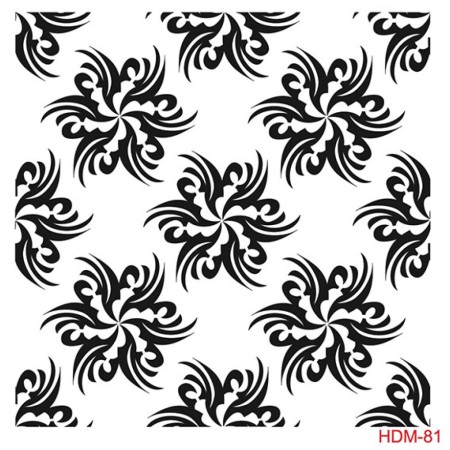 Çiçek Model HDM81 Home Dekor 25x25 Stencil