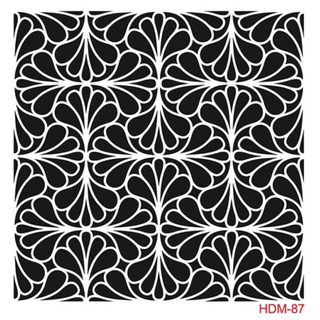 Geometrik Model HDM87 Home Dekor 25x25 Stencil