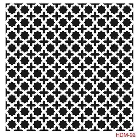 Geometrik Model HDM92 Home Dekor 25x25 Stencil