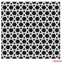 Geometrik Model HDM94 Home Dekor 25x25 Stencil