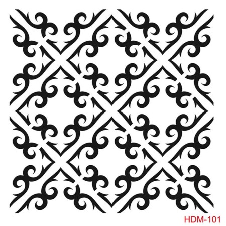 Geometrik Model HDM101 Home Dekor 25x25 Stencil