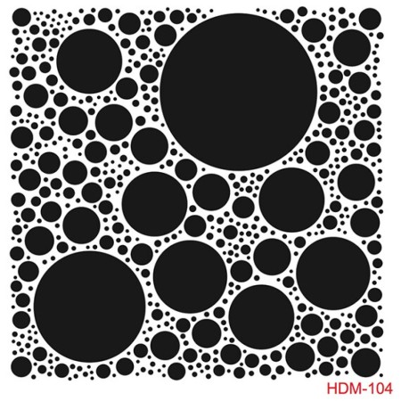 Geometrik Model HDM104 Home Dekor 25x25 Stencil